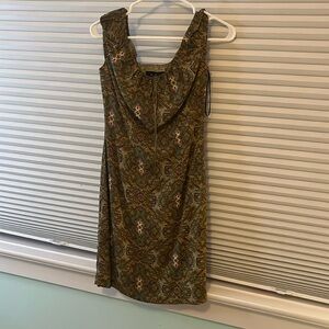 ABS by allen schwartz Y2k vintage Midi dress Pattern